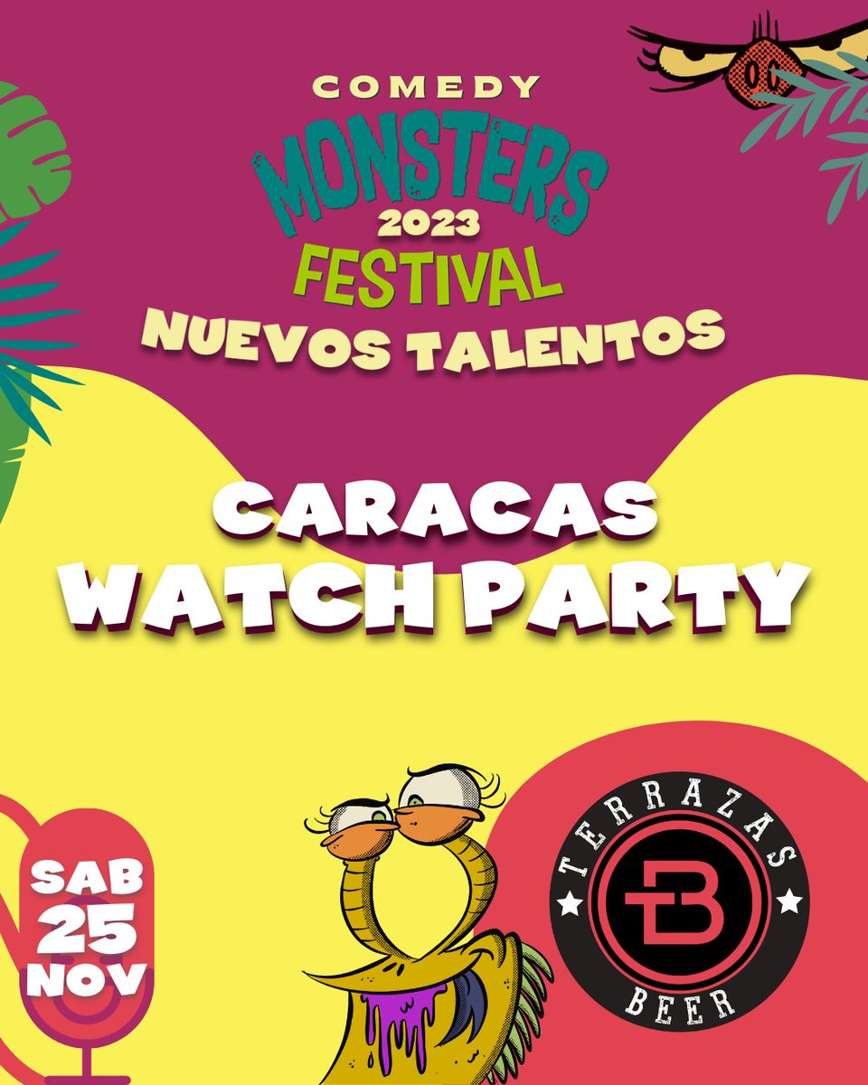 Caracas tiene su Watch Party del Comedy Monsters Festival 2023.

Toda la info acá: instagram.com/p/Cz9lESmu2Q2/…