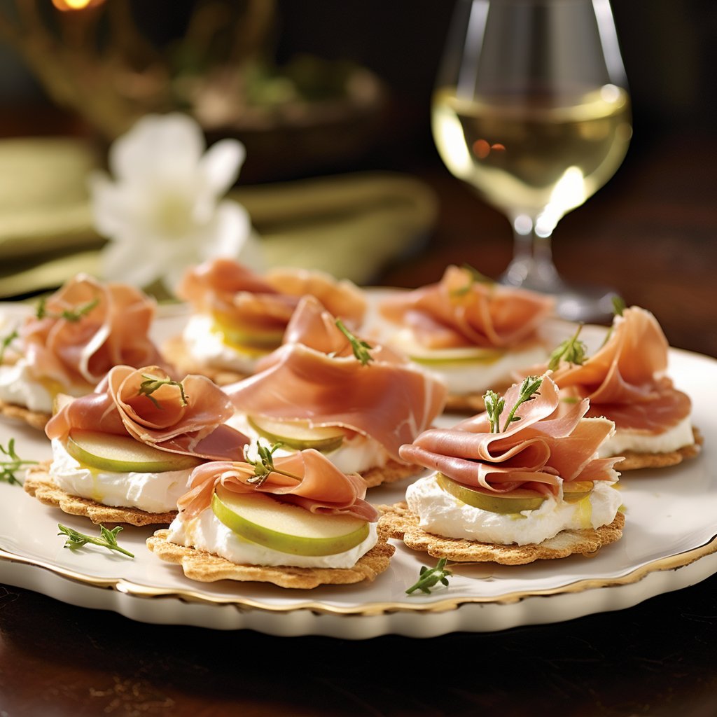 Indulge in the layers of flavor: crisp Trisket, smooth goat cheese, rich prosciutto, fresh apple, and a hint of spice from hot honey. Perfect for an upscale snack or a chic appetizer!

#TrisketTartine #GourmetSnacking #SimpleElegance #FlavorfulBites #NewRecipeAlert #Delicious