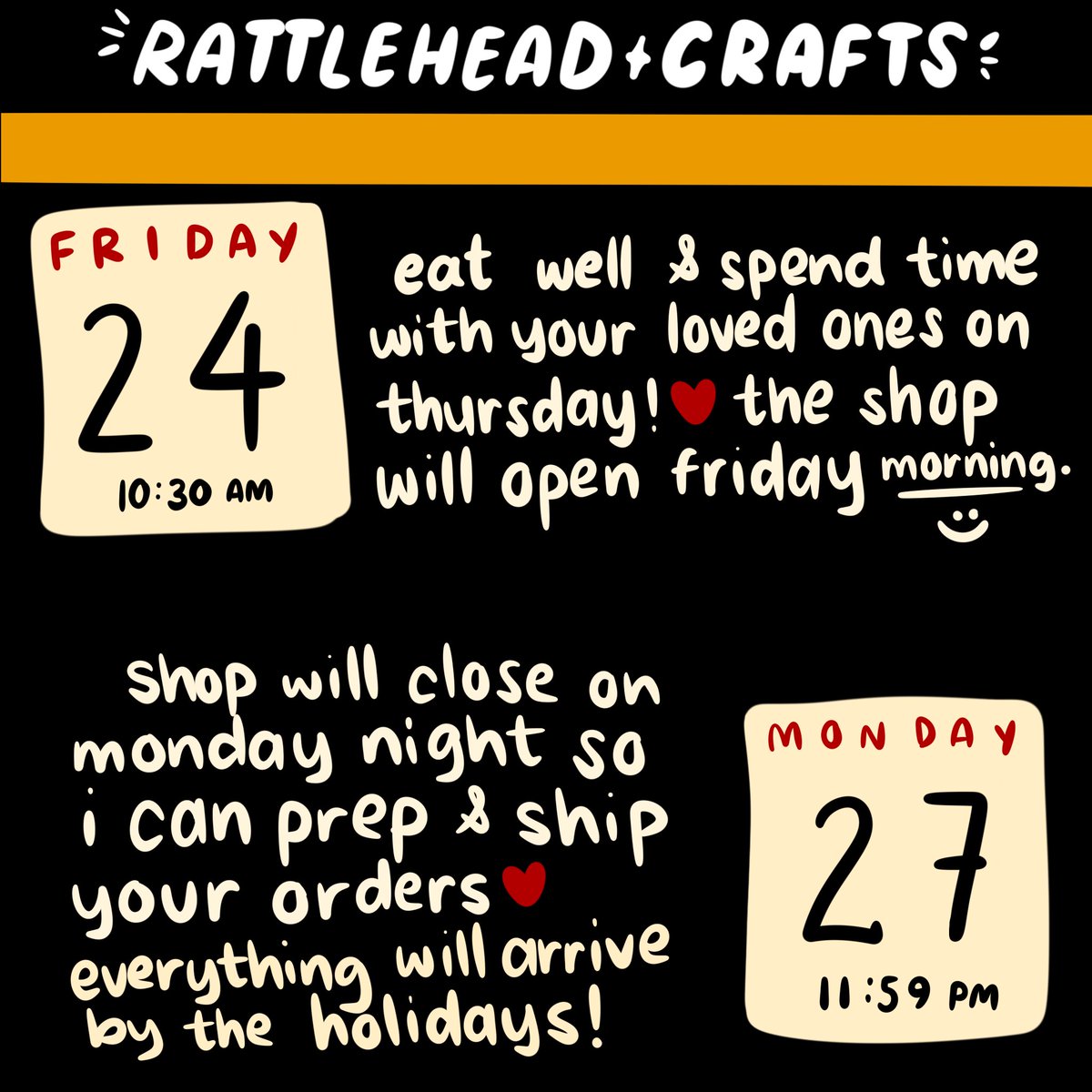 RattleheadCraft's tweet photo. Our biggest sale of the year returns this weekend! 🖤 https://t.co/5UuBryR3Pk