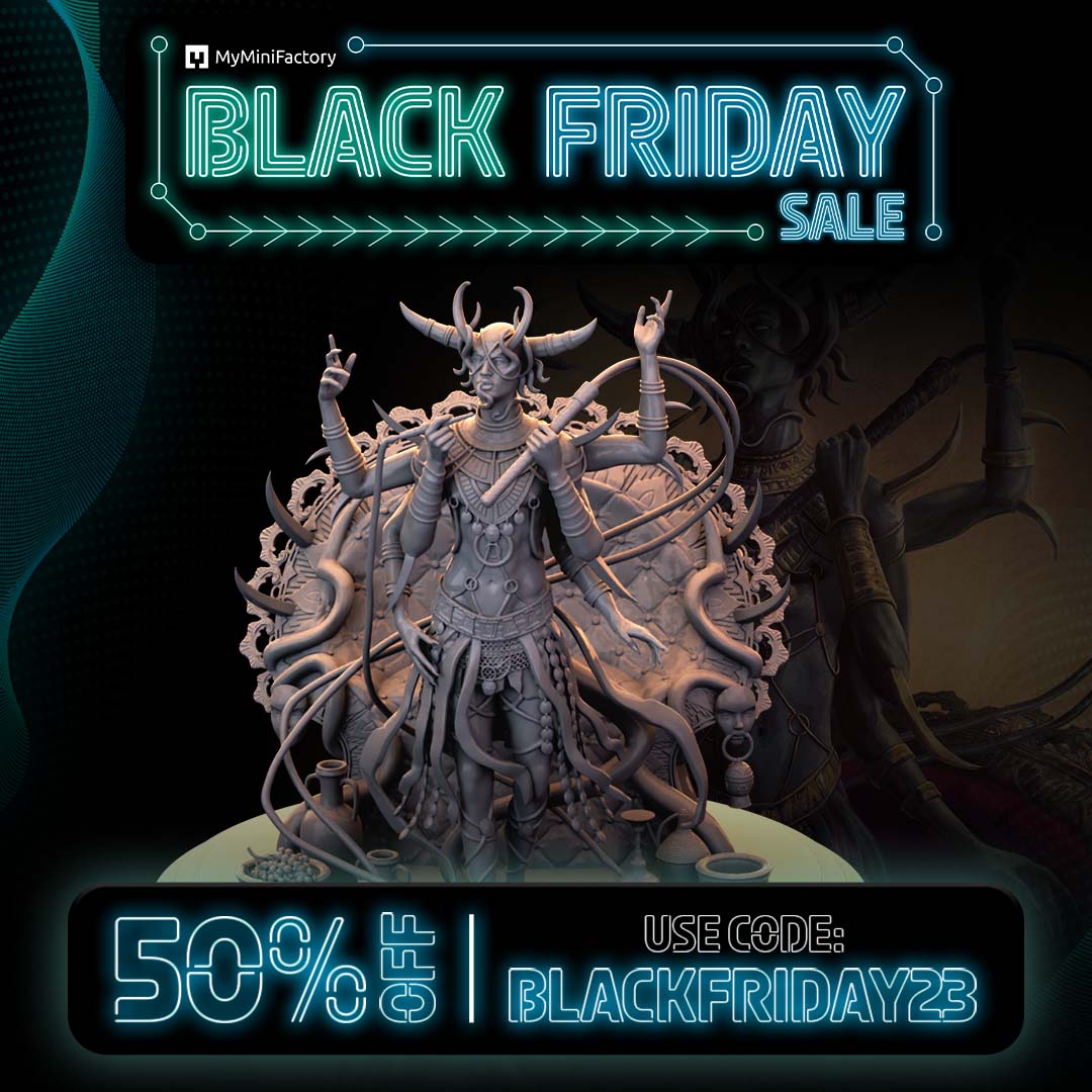🔥🐉Black Friday Sale is here! 🔥🐉

 Dragons, demons, magical beasts, and more to make your 3d printing experience a blast! 

Head over to MyMiniFactory and get 50% OFF the items listed in this library.

myminifactory.com/users/Lair/col…