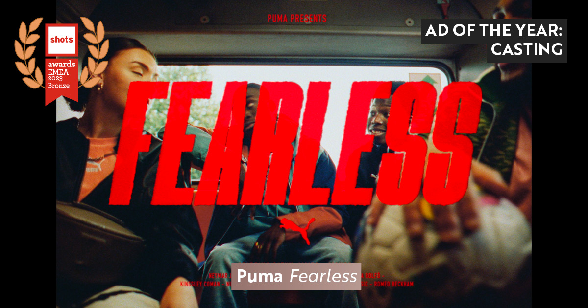 BRONZE Winner for Ad of the Year: Casting #Puma Fearless @AgenceLAFOURMI #Hamlet @KharmelCochrane #shotsawards shotsawards.com/showreel/view/…