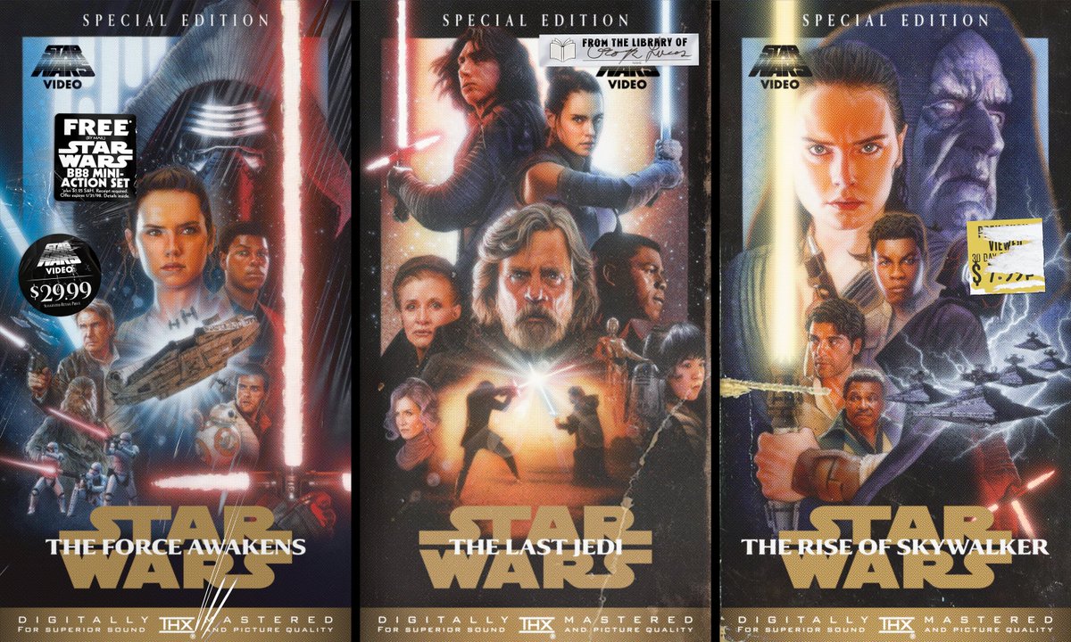 the star wars sequel trilogy special edition, now available on VHS