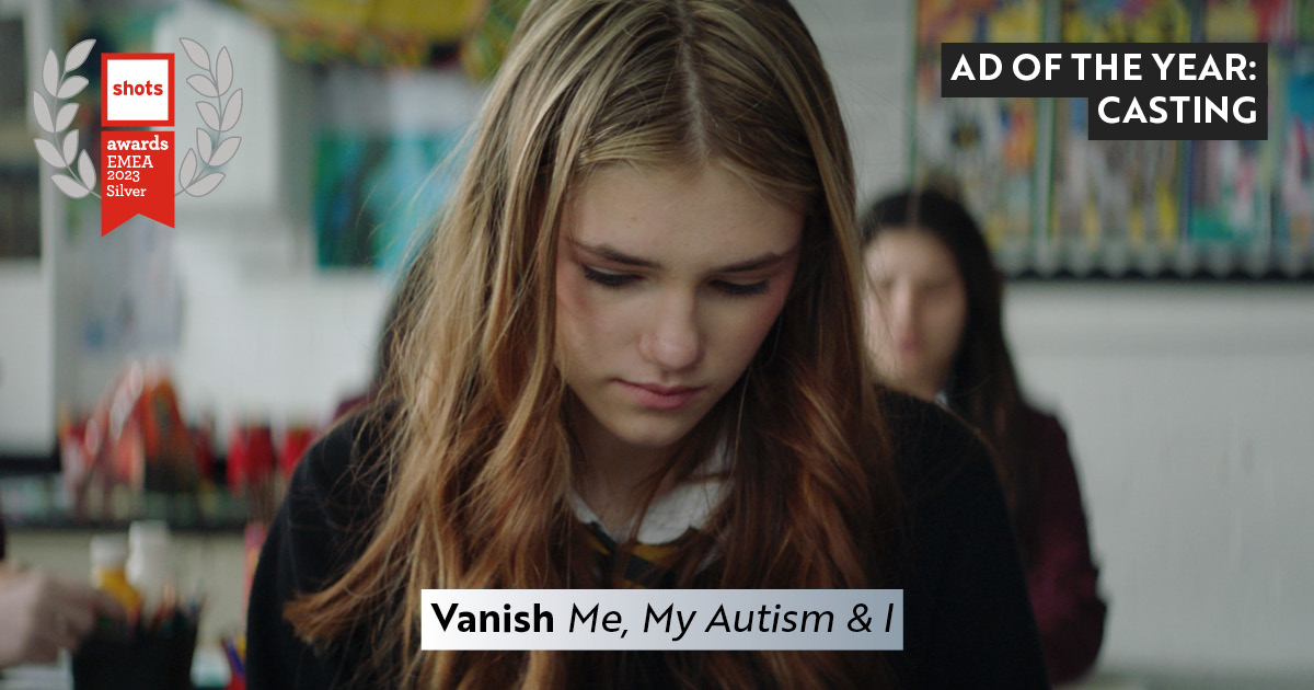 SILVER Winner for Ad of the Year: Casting #VanishMe, My Autism & I @smugglersite @havaslondon @KharmelCochrane #shotsawards shotsawards.com/showreel/view/…