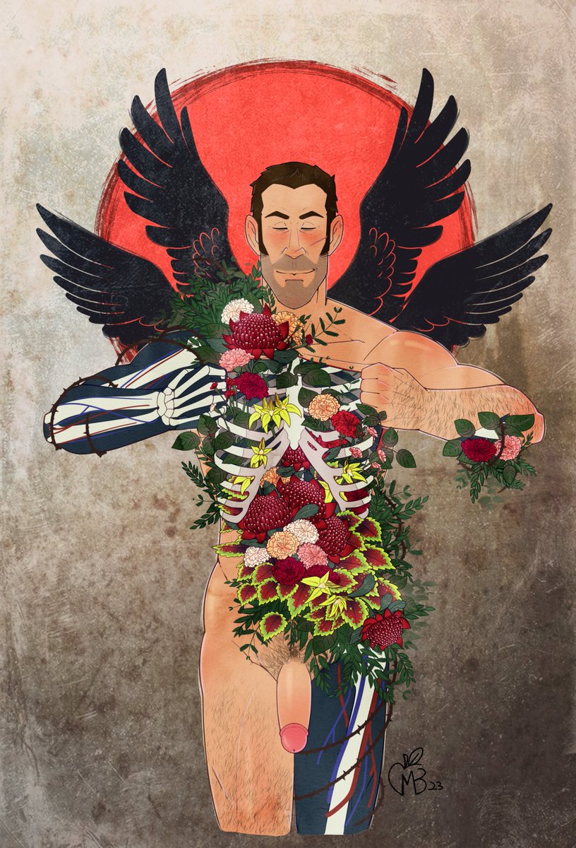 This is for my darling @whalesh70867996 
😘❤️😘❤️😘❤️
#Sniper #TF2 #TeamFortress2 #TF2sniper #nsfw #flowers #fanart #digitalart #digitaldrawing