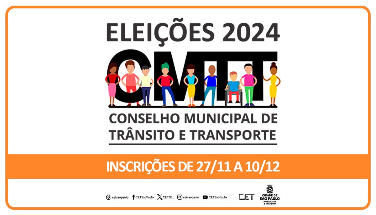 CETSP_'s tweet photo. O Conselho Municipal de Transporte e Trânsito é a instância que propicia a participação e o controle social da ação da mobilidade na cidade de São Paulo.
Para saber mais e participar, acesse: https://t.co/5z9tVaKZ3S https://t.co/ENlQG0MCXe