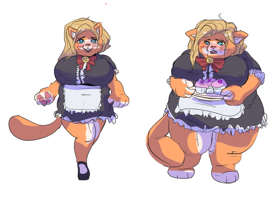 okok, been a while and have been trying to deal with some burnout, so here's some TF WG work from ages ago??? Chubby kitty!! Trying v hard to get back into art!!🫠