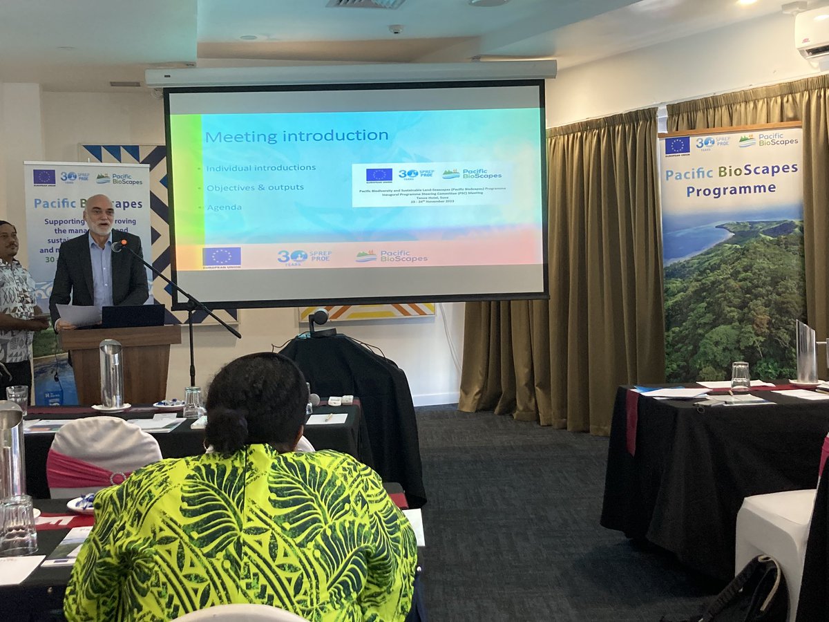 <a href="/wcsfiji/">WCS Fiji</a> and <a href="/WCSSolomonIs/">WCS Solomon Islands</a> are proud partners of the Pacific #BioScapes Programme. Inaugural Program Steering Committee happening today with members from 11 target countries. 

<a href="/EUPasifika/">EU Pacific 🇪🇺</a> 
<a href="/SprepChannel/">SPREP</a> 
#ResilientPacific
#PacificBiodiversity