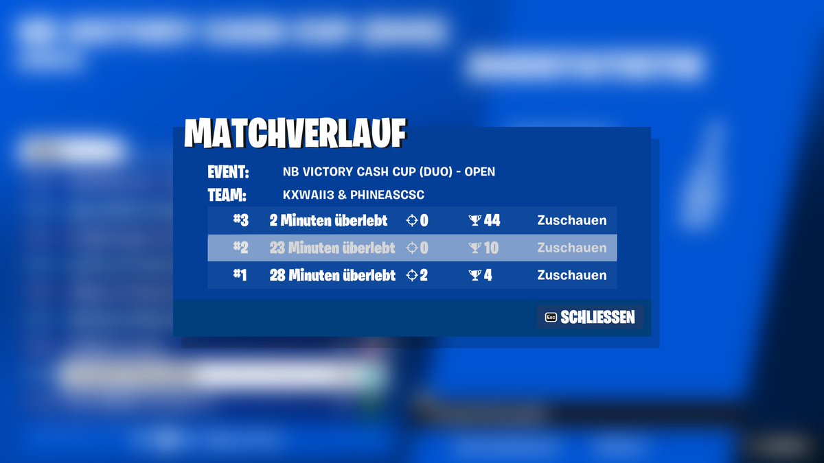Das erste mal nach 2 Jahren oder so mit Kxwaii den Duo Cup gezockt und kurz davor gewesen earnings zu holen RIP