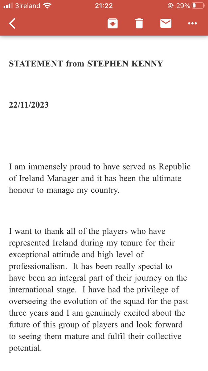McDonnellDan's tweet photo. Stephen Kenny has released his own statement - ‘my commitment to Irish football remains resolute’ https://t.co/IFk4LJE6CY