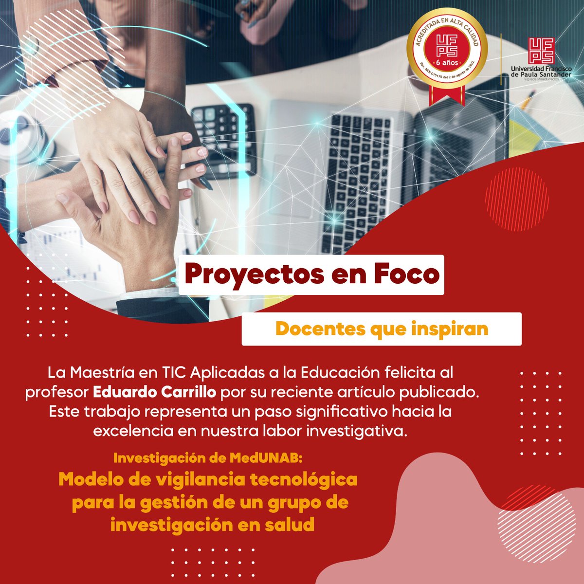 Maestría en TIC Aplicadas a la Educación TIC tweet media