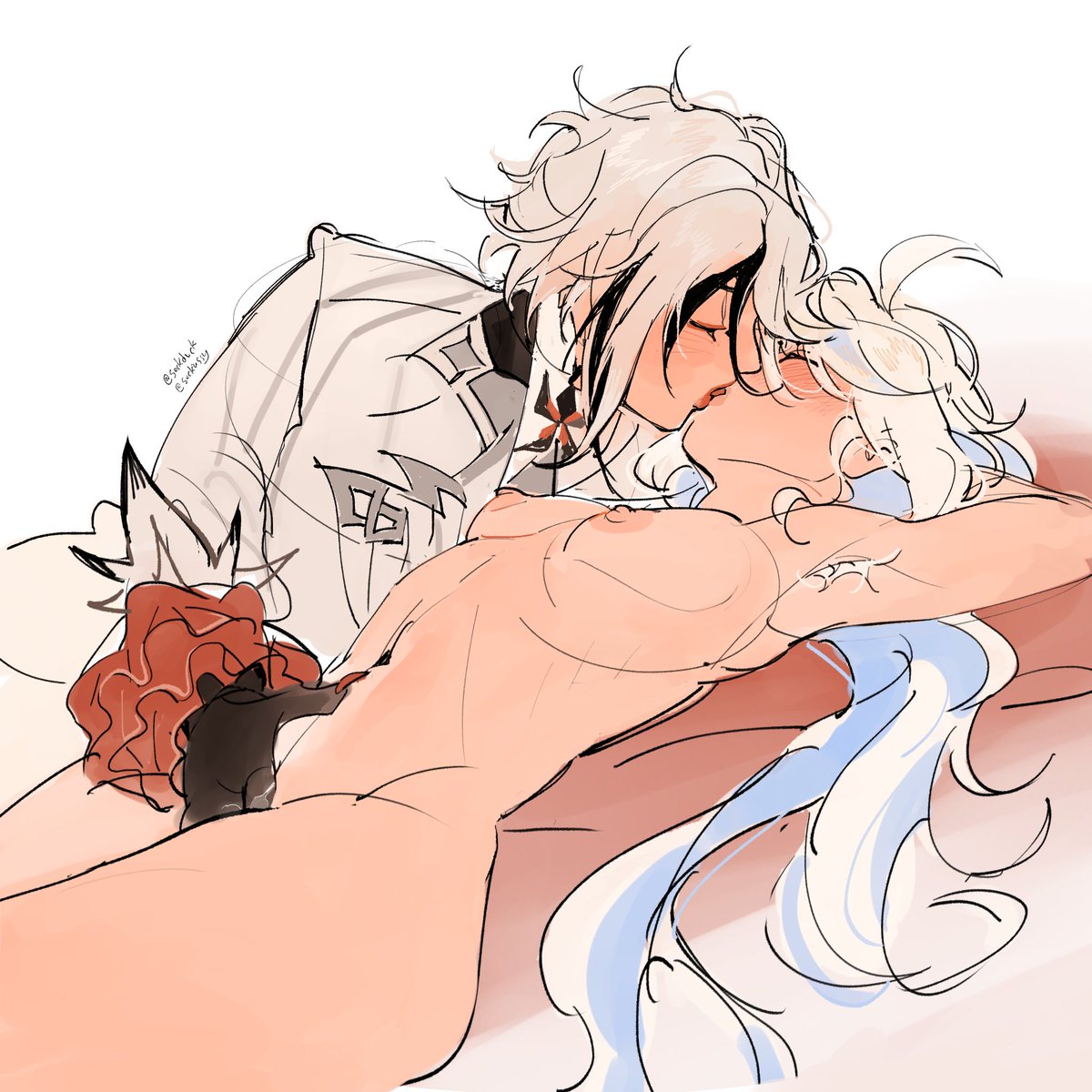 Furi and her emo gf #Arlefuri #Arleccino #Furina