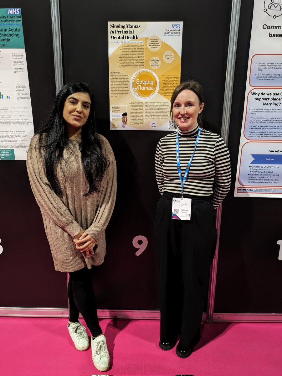 AlexBroadbent26's tweet photo. @AlexBroadbent26 at the OT show today representing @singingmamascic @SingingMamas @WeAreLSCFT @NorthPerinatal 
Proud to work in such a wonderful service and to have the opportunity to train as a Singing Mamas leader. #SPCMHT #LSCFT #maternalmentalhealth #TheOTShow https://t.co/D5U488Cz8r