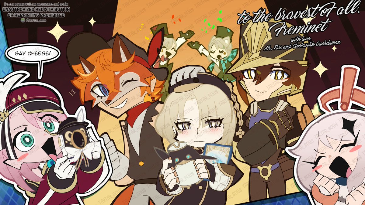 tartar_sous's tweet photo. "Tales of a Snow-Winged Goose III", an adaptation.🦊🤖
#genshinimpact #hoyocreators #公钟 
~🍵 https://t.co/uWBOGnfh8c