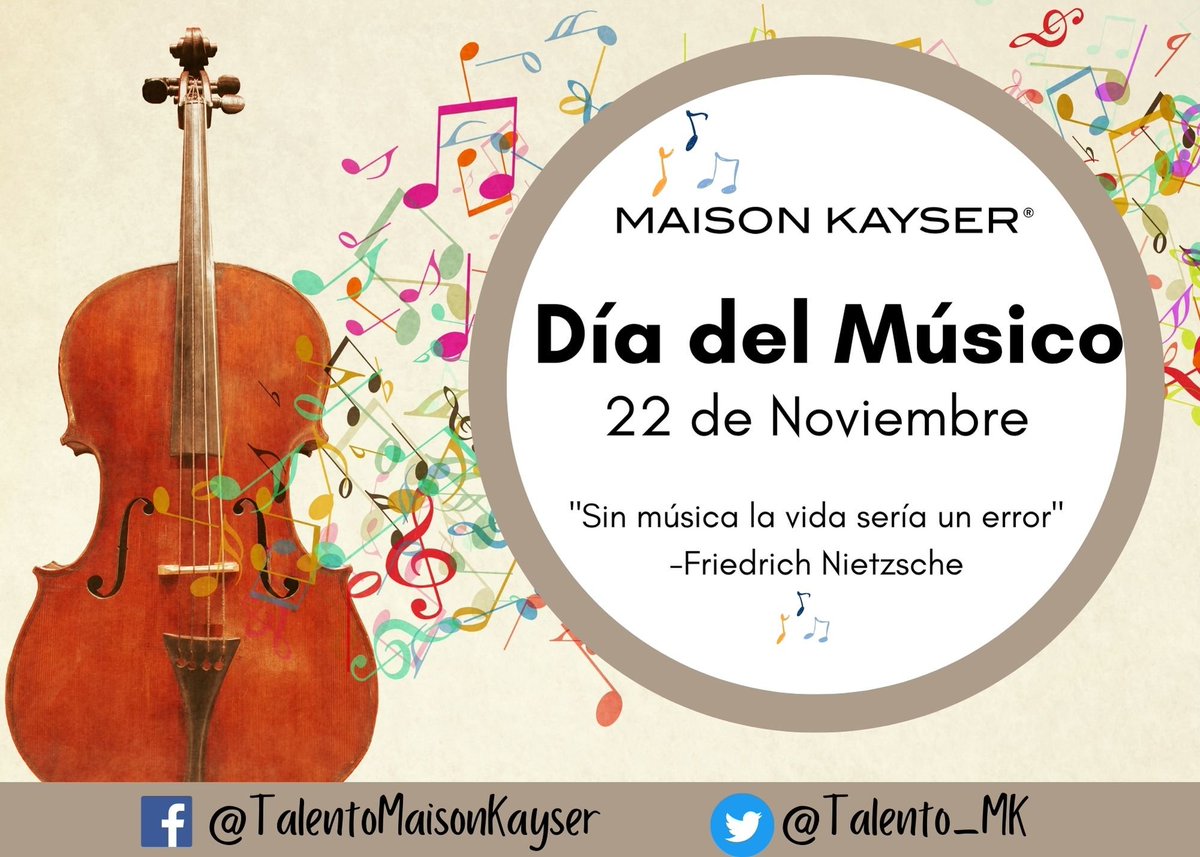 Talento_MK's tweet photo. Con cada melodía pintas paisajes de alegría. ¡Feliz día a quien hace magia con su arte! 📷📷📷
#TalentoMaisonKayser #TalentoMK https://t.co/6DtiVmikGP