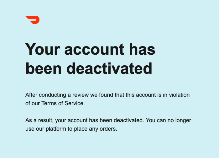 primfaktor's tweet photo. @DoorDash So let me get this straight, you deemed my freshly created account as violating your TOS, without explaining how or why (I can only guess it's the email address).

But it's still good enough to be spammed at? https://t.co/NcGqmqCcHQ