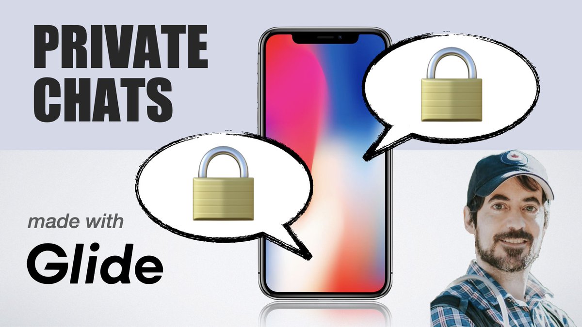 grumomigs's tweet photo. New Tutorial 🙌!  How to create a private one-on-one chat with @glideapps - Watch here → https://t.co/GiyTaNGqJt #NoCode https://t.co/WvnyeyX4m8