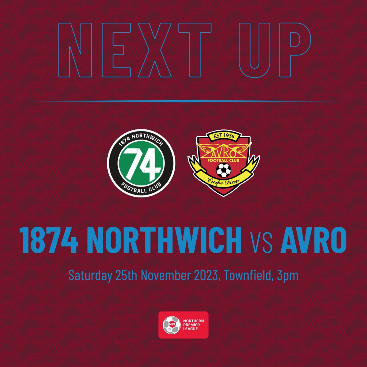 NEXT UP

On the road again as we face 1874 Northwich at The Offside Trust Stadium in Barnton, just a short journey down the M56. 

📍Townfield Lane, Barnton, CW8 4LJ
⏱ Saturday 25th November, 3pm
💵 Adults £10, Concessions £6, 12 – 17 £1, U12 Free