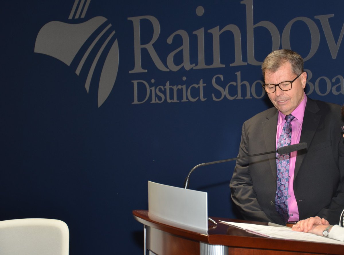 Last night at the Rainbow District School Board Organizational Meeting, I was giving a tremendous honour by my fellow Trustees and acclaimed Chair of the Rainbow District School Board.  I look forward to continue to serve the staff, students and parents of Rainbow Schools.