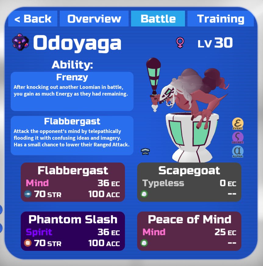 hu5p_'s tweet photo. I got a secret Odoyaga!! :O

#LoomianLegacy #ROBLOX https://t.co/M9mU5pKiN2
