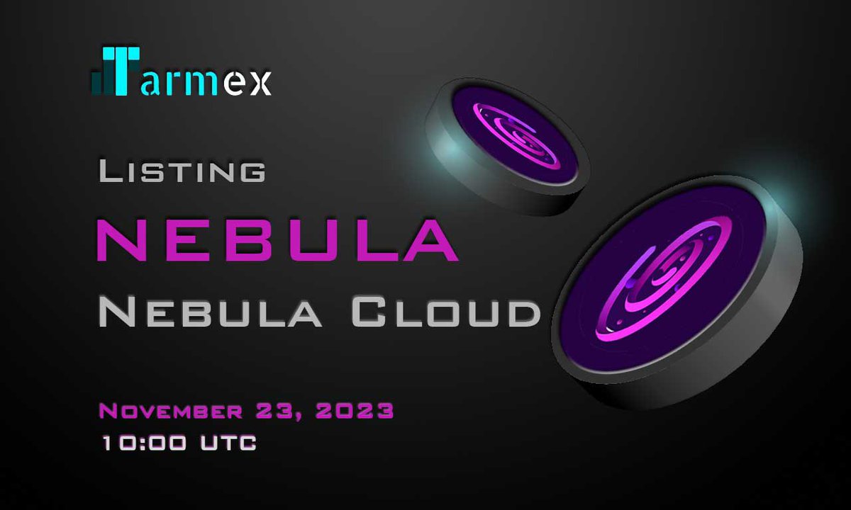 Tarmexio's tweet image. $NEBULA starts trading tomorrow at Tarmex.io.