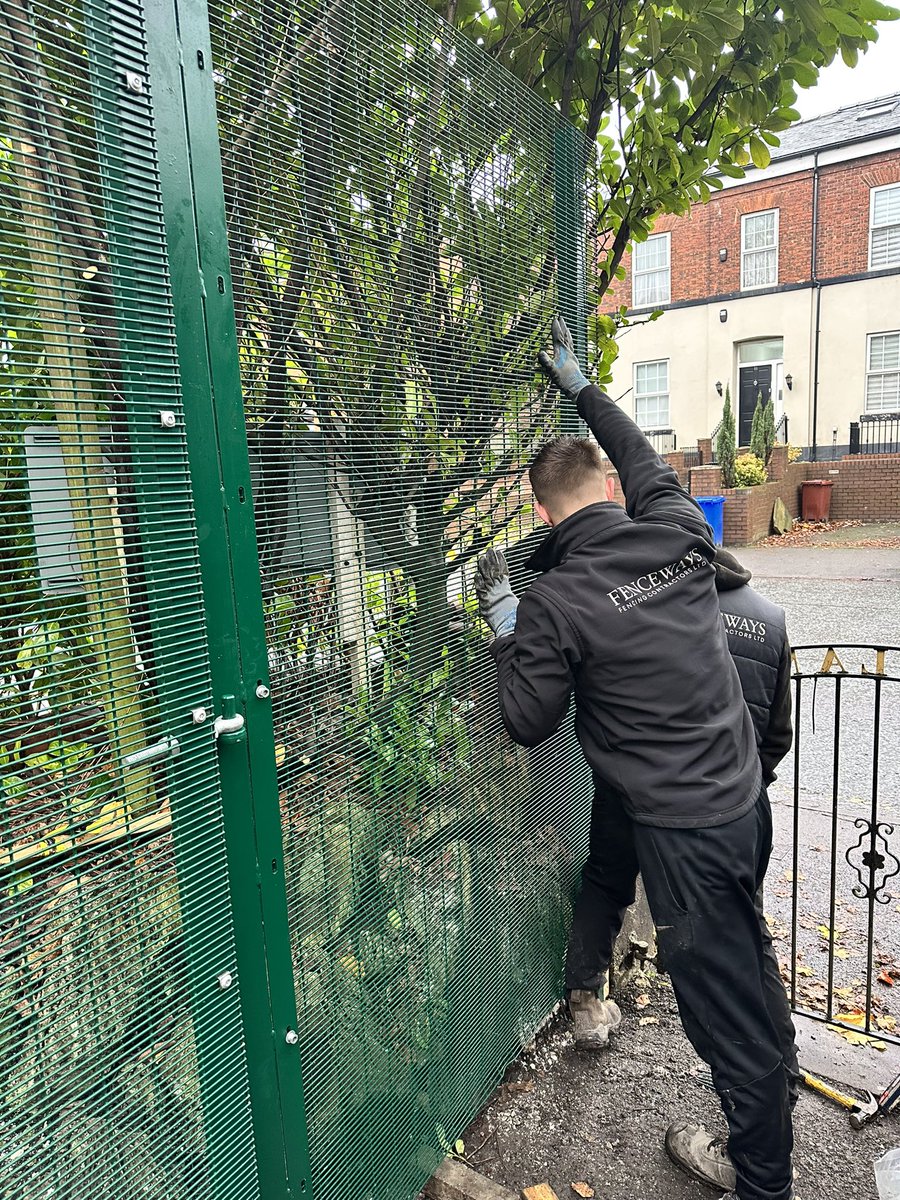 Security Fencing Installation in Manchester Fenceways Ltd 01612418739 #fencewaysltd #securityfencing #didsbury #schoolfencing #london #manchester #cheshire