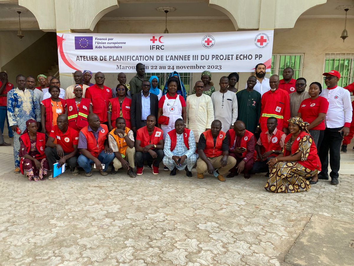 AkameCecile's tweet photo. Je préside du 22 au 24 novembre 2023 à Maroua, l'atelier de planification de l'année 3 du projet #ECHOPP au Cameroun avec la participation active de l'IFRC la CRF, du CICR, des autorités administratives et des communautés.
Avec le soutien de la DG ECHo ( @eu_echo). https://t.co/0a1C2DwPEW