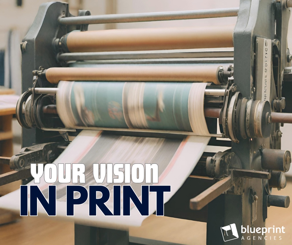 Gearing up for your next big event? Do you have your print materials ready to go? 🖨️

At Blueprint, we've helped businesses like yours create print materials that leave a lasting impression.

Learn more: l8r.it/x44g

#graphicdesigner #branddesign #printmaterials