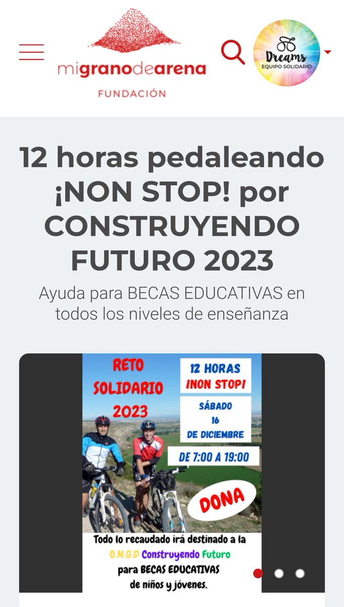 GO12Hretos's tweet photo. Hola @ibaibalma Somos Vicente y Xabier y vamos a realizar nuestro reto anual de 12 horas ¡Non Stop! en bicicleta 🚴‍♂️ alrededor de Madrid para recaudar fondos para la ONG Construyendo Futuro. Tu apoyo con un RT o una donación sería increíble. 🙏  GRACIAS 
https://t.co/nO90P3vdeL… https://t.co/mbg2US7G8x