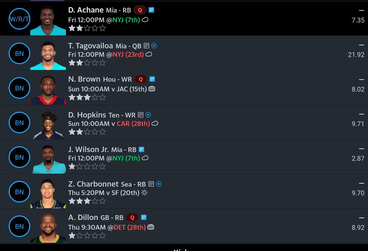 palibowl's tweet photo. @adamrank who would you put in the flex?  PPR league. https://t.co/PHGKy8Ehoy