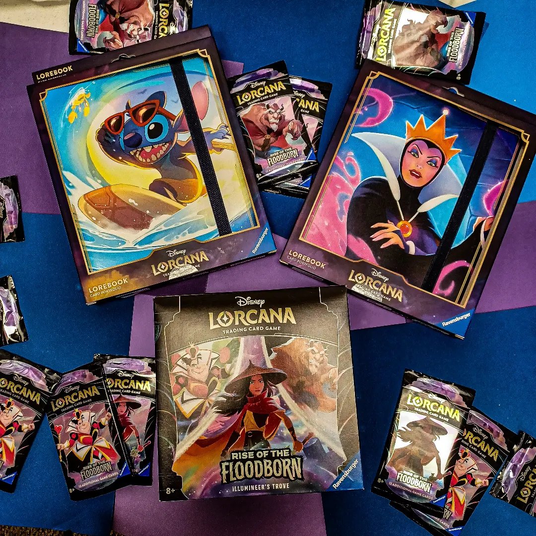 RBToyStore's tweet photo. They're heeeeeeeerrrreeee #lorcana #tradingcards #disneylorcana #cardgame #Utah #toystore #shoplocal #disney https://t.co/4GMut2gXJS
