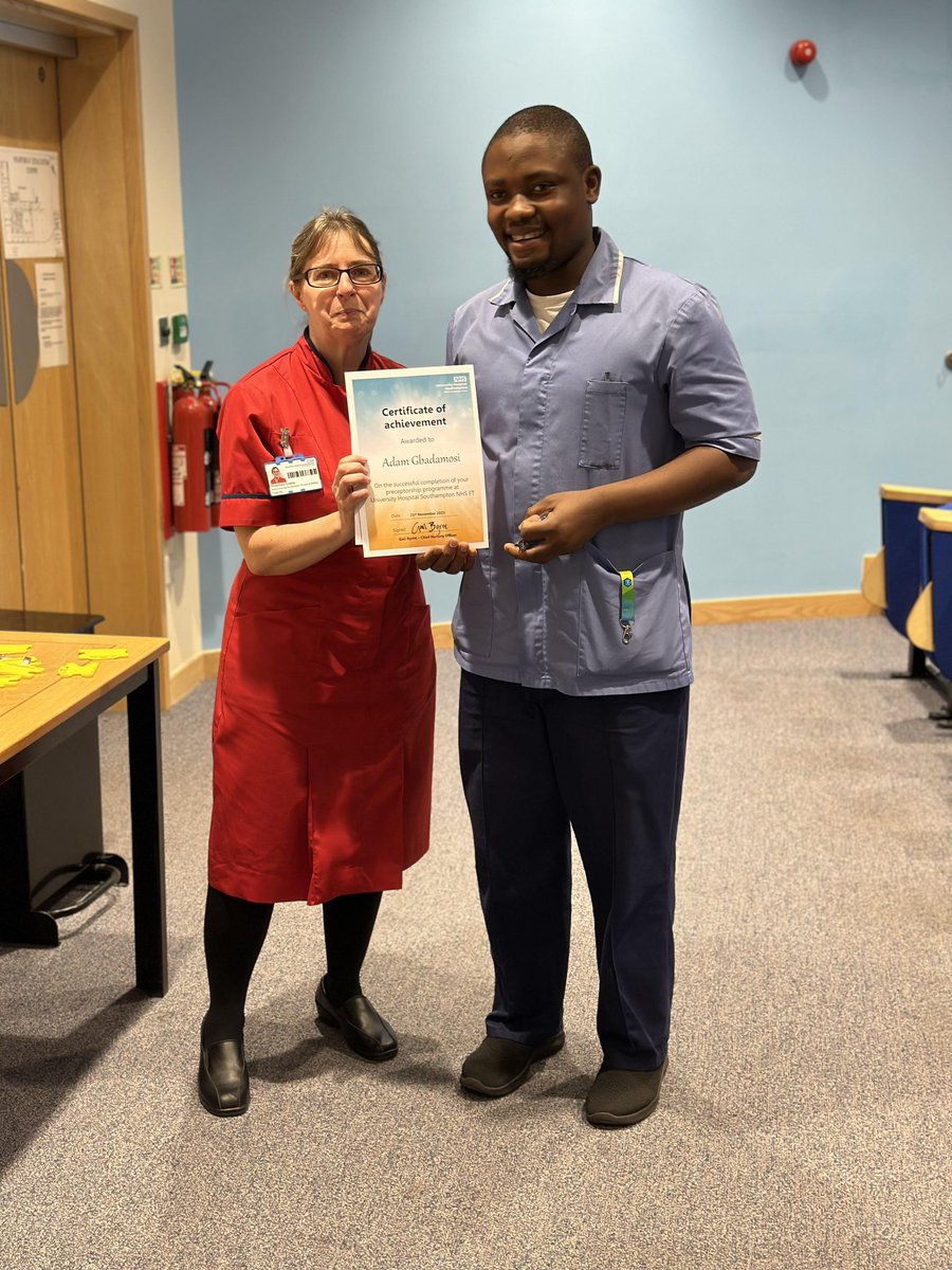 A shout-out to one of our members who just completed the Preceptorship Training!!
Congratulations Adam!! 🎉🎉
 #CVTEducationUHS
#staffdevelopment