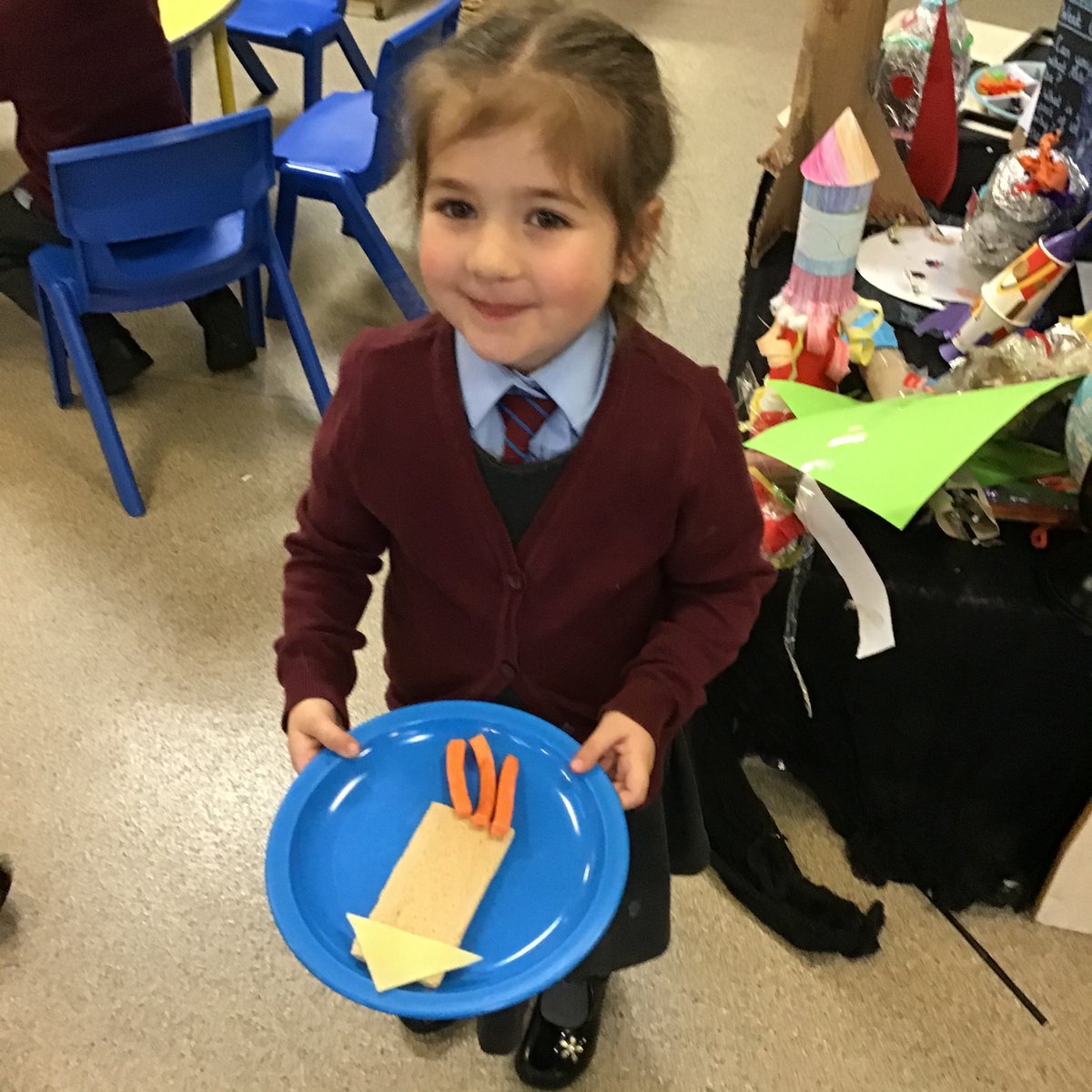 St_Andrew_Apost's tweet photo. Reception enjoyed making some healthy space themed rocket snacks today and identified the 2D shapes they had used! πππ₯ #SuccessfulSATA #EYFSMathematics #EYFSLearning https://t.co/haYePzXWPw