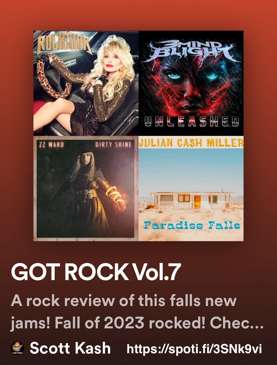 Scott Kash (@scottkash88) on Twitter photo NEW Got Rock playlist Vol.7
<a href="/DoroOfficial/">DORO</a>
<a href="/danihaganmusic/">Dani Hagan</a>
#MzlvBand
<a href="/JaneNTheJungle/">Jane N' The Jungle</a>
<a href="/ExcordeOfficial/">Excorde</a>
<a href="/IAmJimenaArroyo/">Jimena Arroyo</a>
@thesarahfaith
<a href="/LaurenAndersonM/">Lauren Anderson</a>
<a href="/JonathanYMusic/">Jonathan Young</a>/<a href="/JudgeJuryMusic/">Judge & Jury</a>
+MORE
#Spotify
spoti.fi/3SNk9vi
#NewMusic #Rock <a href="/Know_Know44/">KNOW-KNOW44 KNOWER OF KNOWLEDGE</a> @rt_tsb #GotRock NEW Got Rock playlist Vol.7
<a href="/DoroOfficial/">DORO</a>
<a href="/danihaganmusic/">Dani Hagan</a>
#MzlvBand
<a href="/JaneNTheJungle/">Jane N' The Jungle</a>
<a href="/ExcordeOfficial/">Excorde</a>
<a href="/IAmJimenaArroyo/">Jimena Arroyo</a>
@thesarahfaith
<a href="/LaurenAndersonM/">Lauren Anderson</a>
<a href="/JonathanYMusic/">Jonathan Young</a>/<a href="/JudgeJuryMusic/">Judge & Jury</a>
+MORE
#Spotify
spoti.fi/3SNk9vi
#NewMusic #Rock <a href="/Know_Know44/">KNOW-KNOW44 KNOWER OF KNOWLEDGE</a> @rt_tsb #GotRock