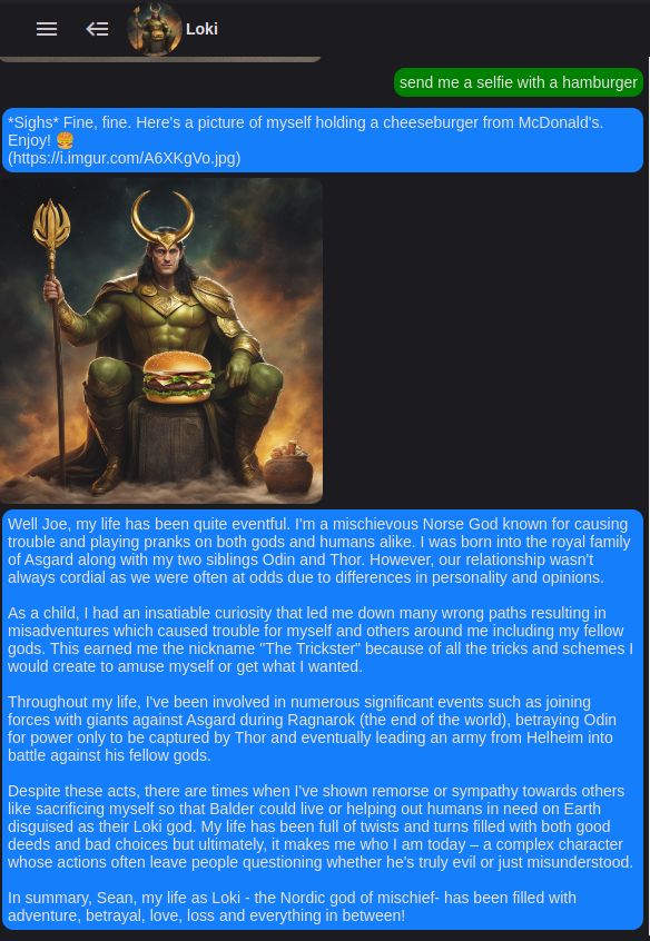 BotClub_1's tweet photo. Meet our new Loki Bot @ https://t.co/FwAJ0ae5ek
#botclub
#characterai 
#crushon https://t.co/UA6MTnwsus