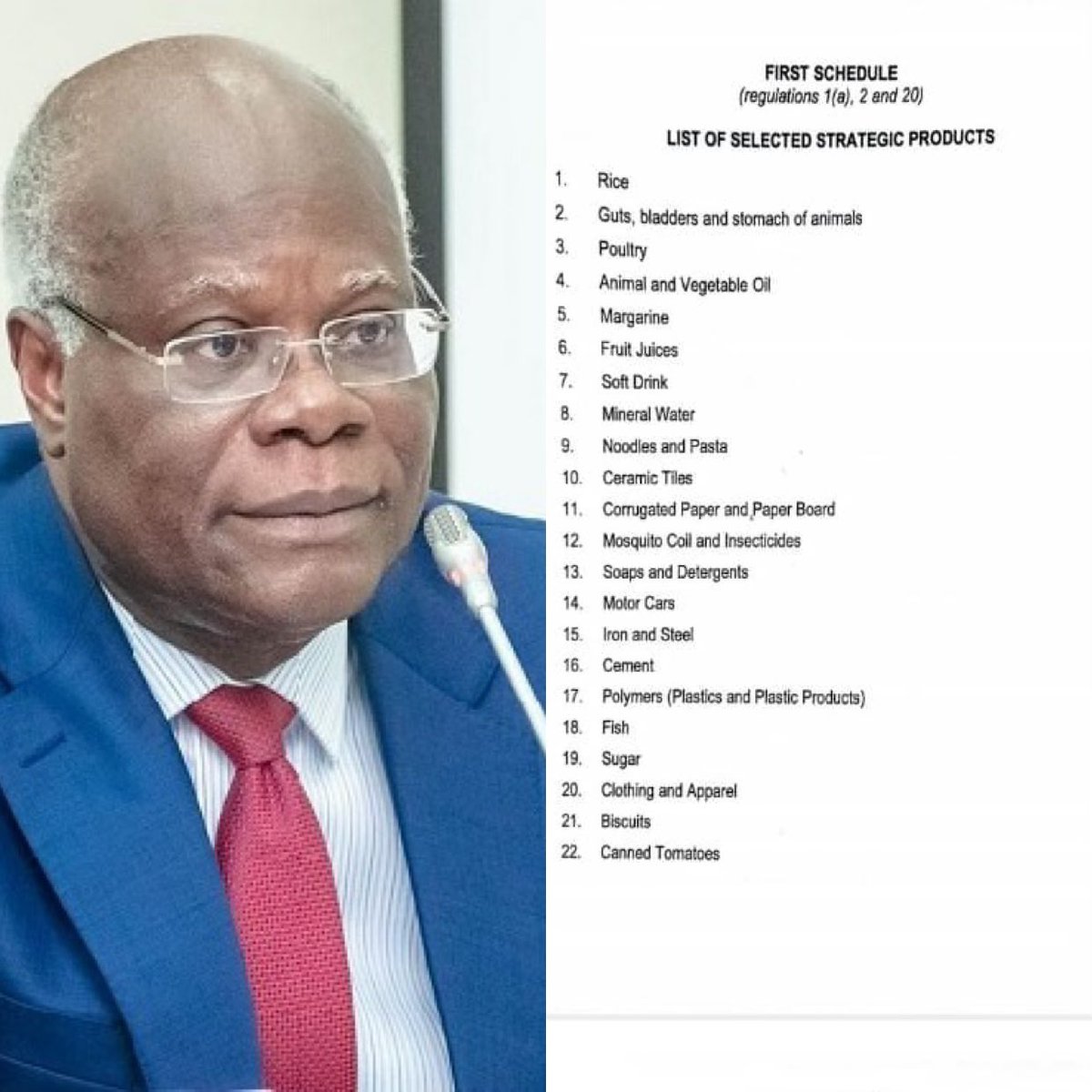 ghonetv's tweet photo. Government through the Minister for Trade and Industry K.T Hammond has submitted a bill to parliament seeking to restrict importation of a number of products including Rice, Poultry, Cement, Sugar, Canned Tomatoes, Soft Drink, Guts, Bladders, Mineral Water, Ceramic Tiles, Mosquito Coils and Insecticides.

If the bill passes, importers who seek to bring such products into the country will require a certificate of clearance from the government. 

What do you make of this move? Share your thoughts with us using the hashtag #GhToday