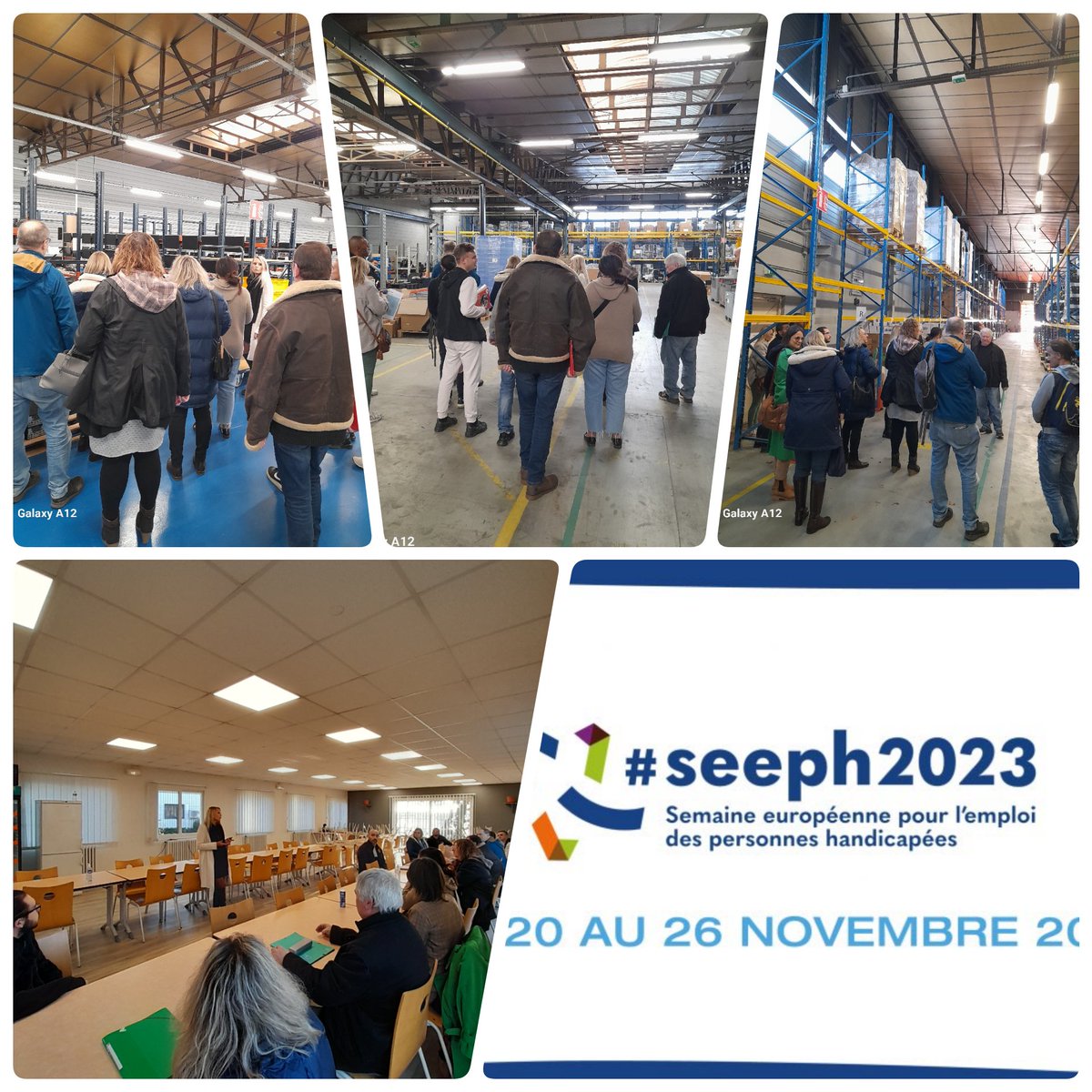 Suite de la semaine 🇪🇺 de #Handicap #SEEPH2023  avec  @CapEmploi 
 👉 Aujourd'hui, visite chez PRINTERREA, ils ont répondu tous présents 🔝💯✅ accompagné de la super Team TH 🌟
Des perspectives de retour à l'#Emploi que je souhaite pour tous 😉🤞🤞👇👇 #TousMobilises