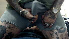 I'm on live for a couple hours. Want to watch daddy drop a monster load of cum out of my big pierced
