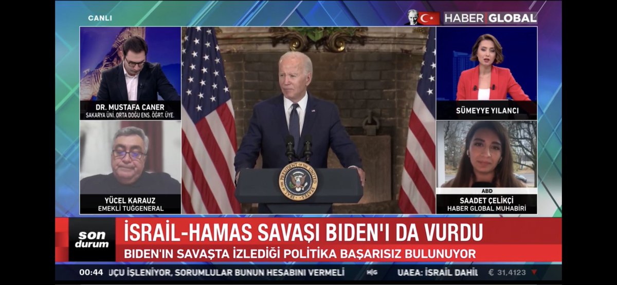 Biden'a destek savaşın başladığı 7 Ekim'den beri düşüşte