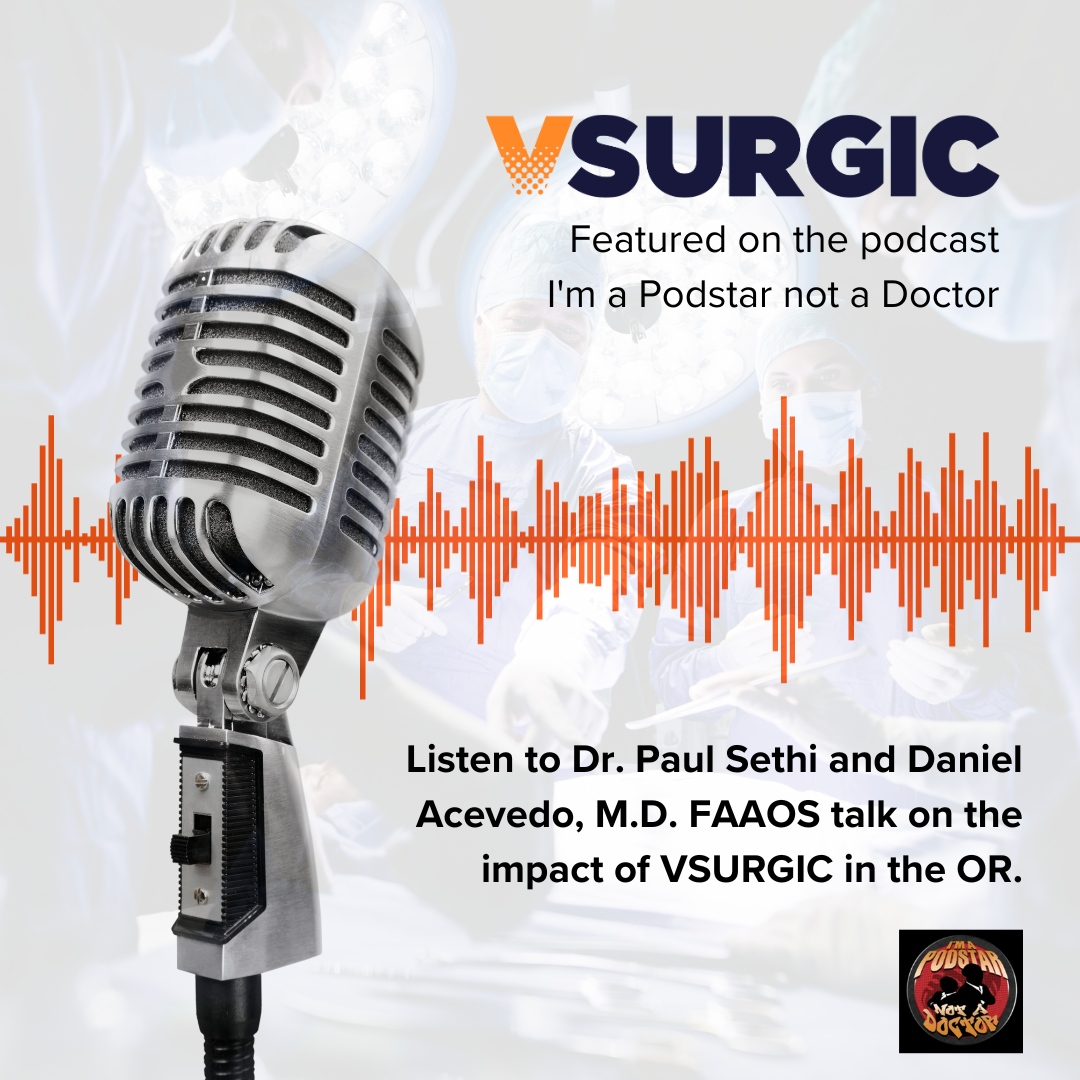 Great conversation! Take a listen to Dr. Daniel Acevedo, Dr. Shariff K. Bishai and our advisor, Dr. Paul Sethi, as they discuss VSURGIC and it's impact in the OR on a recent episode of 'I'm a Podstar Not a Doctor' podcast ➡️ tinyurl.com/3dakyahe

#medicalvideo #surgicalvideo