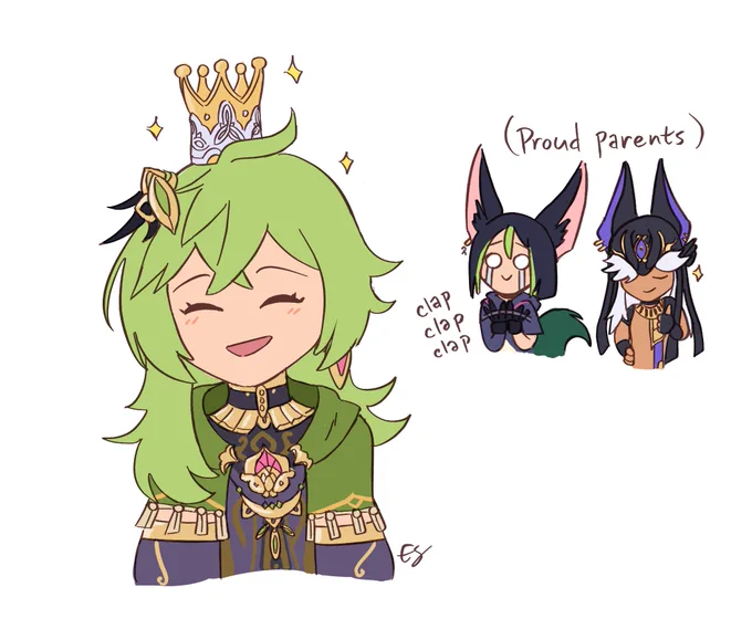 Crowned Collei for a patron sketch request 