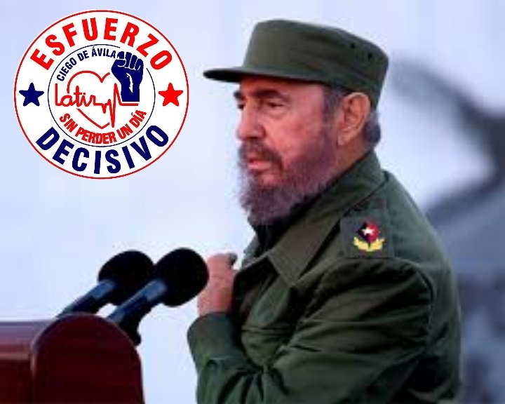 'Yo sé que cuando un pueblo está unido como este y tiene fe y tiene hombres que no lo van a traicionar, es un pueblo invencible; y que a la Revolución nada ni nadie podrá vencerla”. #FidelPorSiempre #LatirAvileño #Cuba