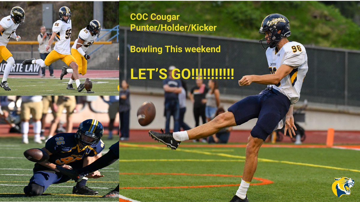 Going Bowling This weekend!!!! Let's Go!!!!!

<a href="/cocfb/">Cougars Football</a>
<a href="/DCorbet55/">Coach Corbet</a>
<a href="/JUCOFFrenzy/">JUCO Football Frenzy</a>
<a href="/JuCoFootballACE/">JuCo Football Forer</a>
<a href="/OneOnOneKicking/">OneOnOne Kicking Camps🏈</a>
<a href="/Coach_Sheirer/">Ethan Sheirer</a>
<a href="/Coachnmcgriff48/">Nick McGriff</a>
<a href="/CoachMaslowski/">Karl Maslowski</a>
<a href="/CoachAMueller/">Adam Mueller</a>
<a href="/CoachDeWeen/">Kyle DeWeen</a>
<a href="/coachjthomas11/">James Thomas Jr</a>
<a href="/CoachKrysl/">Mike Krysl</a>
<a href="/CoachOlsonNDSU/">Coach Grant Olson</a>
<a href="/_Mike_McCabe/">Coach Mike McCabe</a>
<a href="/Hunterh24/">Hunter Holmes</a>
@oneononeCo