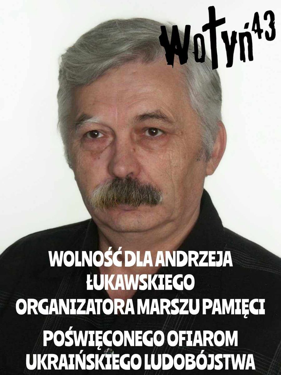 Kasiasok123's tweet photo. Na wniosek związku Ukraińców w Polsce, sąd odwiesił Panu Andrzejowi zasądzone zawiasy i skazał go na 7 miesięcy bezwzględnego więzienia min za nieprzeczytanie książki o sprawiedliwych zdrajcach z Wołynia, za nazwanie Ukraińców nachodźcami! Dzisiaj Pana Andrzeja zamknięto w https://t.co/6BsaiG2Rrw