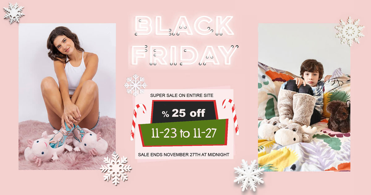 📷 #BlackFriday Alert 📷Grab 25% off on Fun Socks and Cute Slippers – valid until Monday! 📷📷Use code BLKFRI25 for extra coziness. Hurry, the clock is ticking! 📷#SocksAndSlippersSale