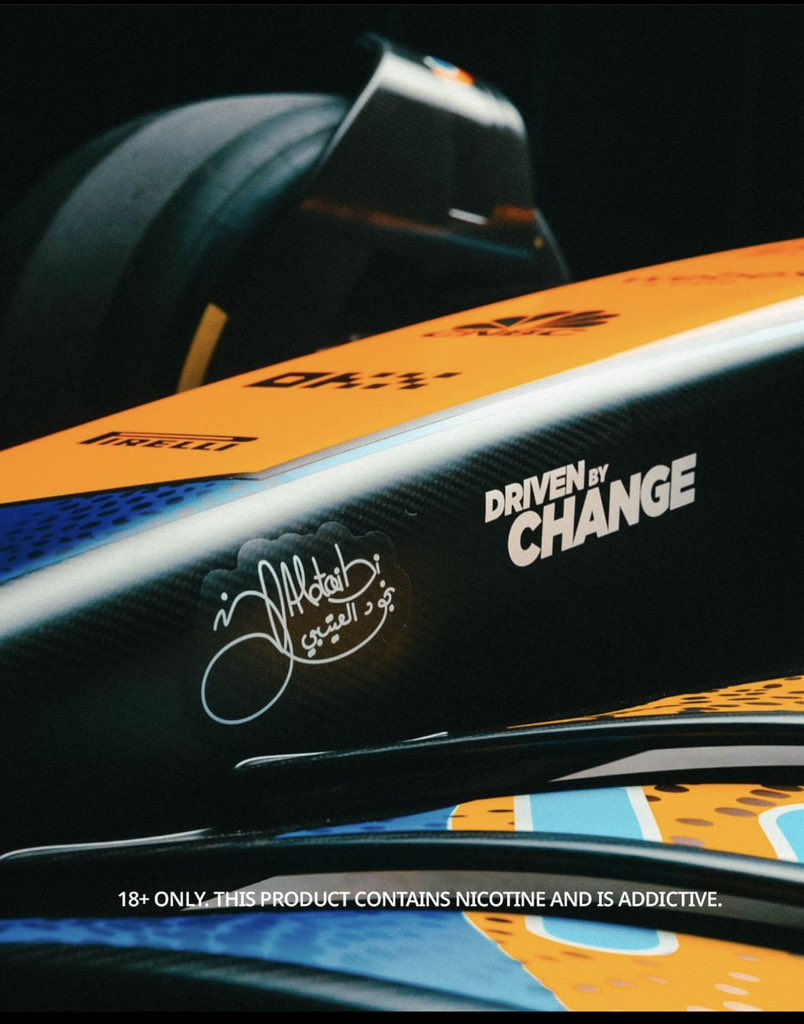 Everything you can imagine is real-Picasso. It was one of my dreams to showcase my artworks at GP and now am the livery artist of the year <a href="/vuse/">mohamed</a>
 @mclaren #DrivenbyChange 
كنت أتمنى أعرض أعمالي ولو بلوحة في الحلبة بس ربي اختارني أكون اول فنانة سعودية تشارك فنها في سيارة السباق