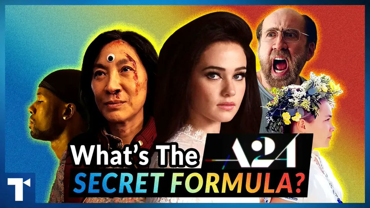 A24 has built a fandom by putting out deep, thoughtful hit after hit, &amp; in the process have helped to save indie films

So what is it that makes A24 films so special? We're taking a deeper dive into their formula:
youtu.be/3Ptp_3H64DI