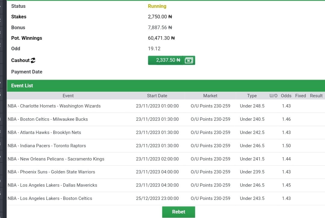 NBA Hustle on Bet9ja; 

Home Court = 5R8NXMK = 20+ Odds
Overs = 5R8NZSP = 20+ Odds 

DEPOSIT &amp; PLAY > rt.bet9ja.click/o/J5IHKK?lpage…