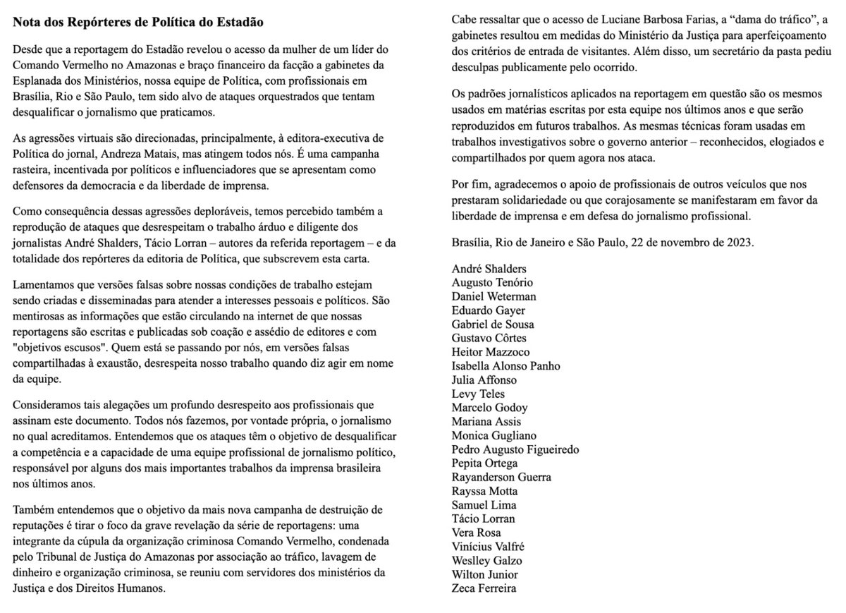 É o que temos a dizer:
