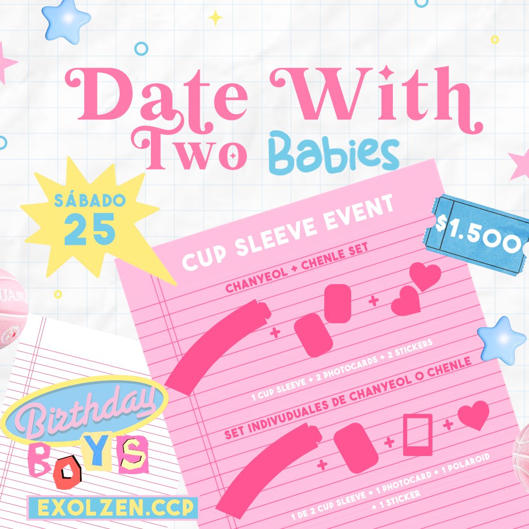 zhglelevrse_'s tweet image. chiquilles, este sábado hay evento para celebrar el cumpleaños de Chenle y Chanyeol en Concepción!! Ayúdenme a difundir para que más gente se entere🥺🥺🥺

#chenle #chanyeol #cupsleeve #Concepción #chile
