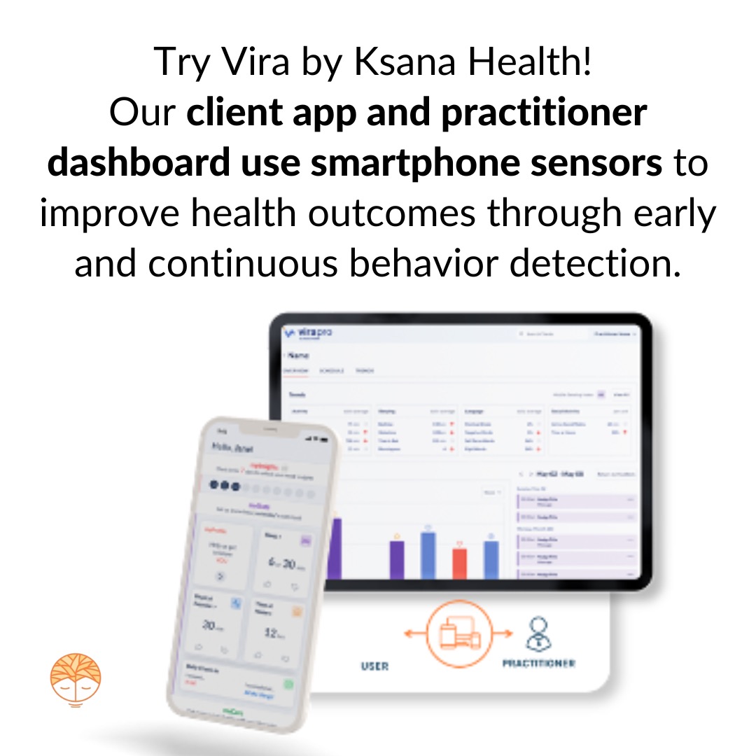 ksanahealth's tweet photo. Vira by Ksana Health, our Clinical Behavior Change Platform for Behavioral Health Practitioners &amp; Administrators, is available for demonstrations! Request one today at: https://t.co/92V3nxiDYD!

#behavioralhealth #measurementbasedcare #valuebasedcare #healthbehaviorchange https://t.co/irwJ3gNYsX